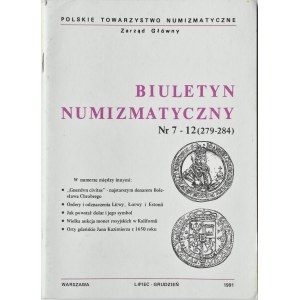 Biuletyn Numizmatyczny PTN, pełen rocznik 1991