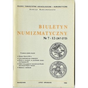 Biuletyn Numizmatyczny PTN, pełen rocznik 1990