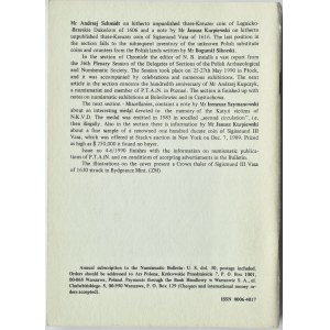 Biuletyn Numizmatyczny PTN, pełen rocznik 1990