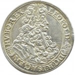 Austria, Leopold I, 1/2 talara 1703, Kremnica, PIĘKNY