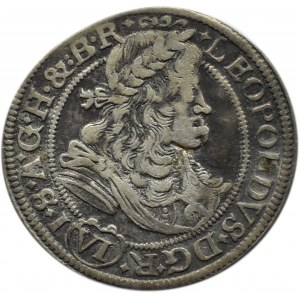 Śląsk, Leopold, 6 krajcarów 1677, Wrocław