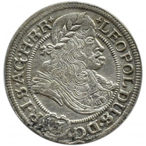 Śląsk, Leopold I, 6 krajcarów 1673 SHS, Wrocław