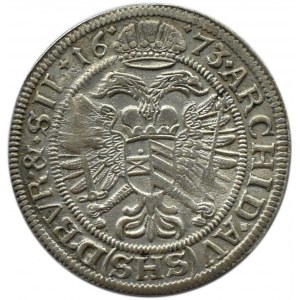 Śląsk, Leopold I, 6 krajcarów 1673 SHS, Wrocław