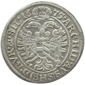 Śląsk, Leopold, 6 krajcarów 1675 SHS, Wrocław