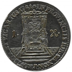 August III Sas, grosz wikariacki 1741, Drezno