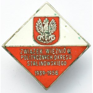 Polska, PRL, odznaka Związek Więźniów Politycznych Okresu Stalinowskiego 1939-1956, syg. A. Sroka