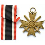 Niemcy, III Rzesza, Krzyż Zasługi Wojennej za rok 1939 z mieczami, wstążka, klasa II, Grossmann&Co