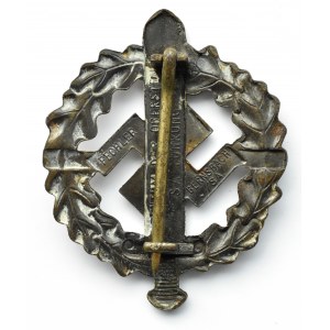 Niemcy, III Rzesza, Odznaka Sportowa SA, typ III, stopień brązowy, sygnowana
