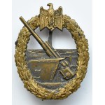 Niemcy, III Rzesza, Odznaka wojenna dla artylerii morskiej, sygn. Fec. Otto Placzek Berlin