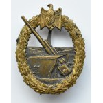 Niemcy, III Rzesza, Odznaka wojenna dla artylerii morskiej, sygn. Fec. Otto Placzek Berlin