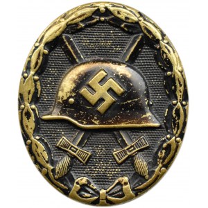 Niemcy, III Rzesza, odznaka za rany, II wojna światowa, mosiądz czerniony