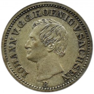 Niemcy, Saksonia, Johann, 1 nowy grosz 1871 B, Hannover