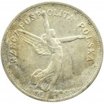 Polska, II RP, Nike, 5 złotych 1928, Warszawa, odmiana ze znakiem mennicy, piękna!