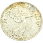 Polska, II RP, Nike, 5 złotych 1928, Warszawa, odmiana ze znakiem mennicy, piękna!