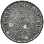 Niemcy powojenne, 10 pfennig 1947 F, Stuttgart, rzadkie