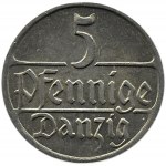 Wolne Miasto Gdańsk, 5 pfennig 1928, Utrecht