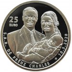 Luksemburg, 25 euro 2020, Narodziny księcia Karola, Utrecht