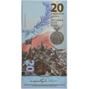 Polska, 100-lecie Bitwy Warszawskiej, 20 złotych 2020, Warszawa, UNC