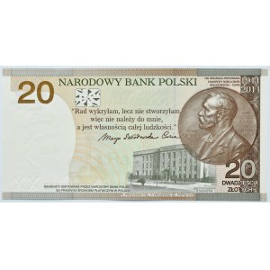 Polska, Maria Skłodowska-Curie, 20 złotych 2011, Warszawa, UNC