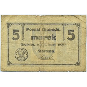 Powiat Chojnicki, Chojnice, 5 marek 1920, bez numeracji