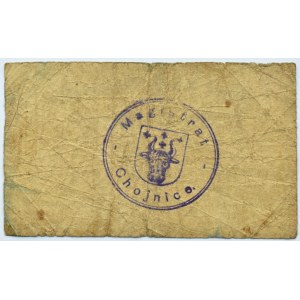 Chojnice, Bilet Kasy Miejskiej, 1 marka 1920, bez numeracji