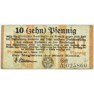 Konitz/Chojnice, 10 pfennig 1917