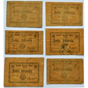 Konitz/Chojnice, lot 10 pfennig 1918, różne