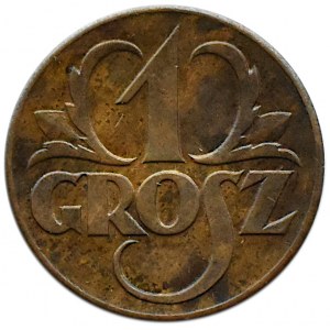 Polska, II RP, 1 grosz 1923, Warszawa, UNC