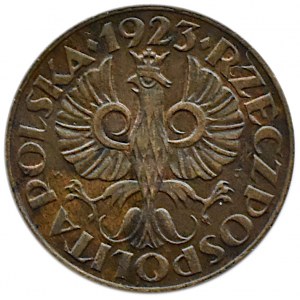 Polska, II RP, 1 grosz 1923, Warszawa, UNC