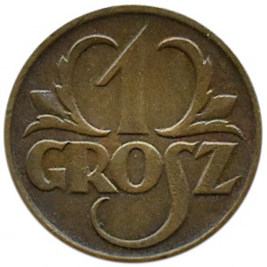 Polska, II RP, 1 grosz 1923, Warszawa, UNC