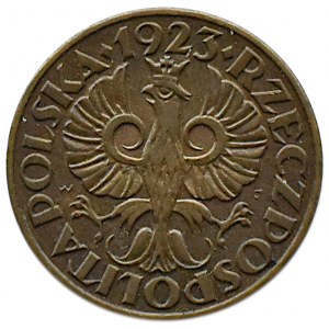 Polska, II RP, 1 grosz 1923, Warszawa, UNC