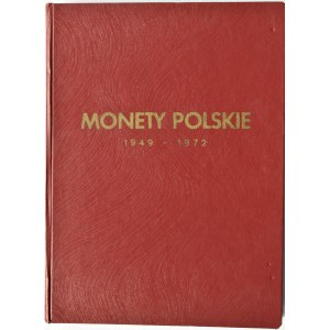 Polska, PRL, zestaw monet w klaserze Fischera 1949-1972