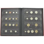 Polska, PRL, zestaw monet w klaserze Fischera 1949-1972