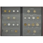 Polska, PRL, zestaw monet w klaserze Fischera 1973-1986