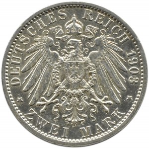 Niemcy, Prusy, Wilhelm II, 2 marki 1903 A, Berlin