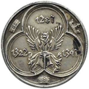 Niemcy, Bawaria, Ludwik II Bawarski, medal, srebro