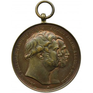 Niemcy, Wrocław, August i Albert Borsig, medal, 21 sierpnia 1858, UNC