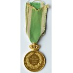 Szwecja, Gustaw V, medal za Wierność i Pracowitość, złoto 18 karatów (pr. 750)