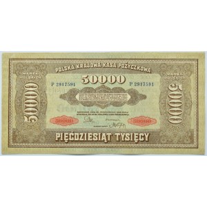 Polska, II RP, 50 000 marek 1922, seria P 2917591, piękne