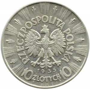 Polska, II RP, Józef Piłsudski, 10 złotych 1935, Warszawa