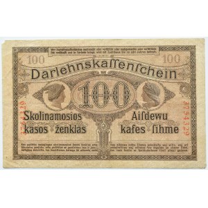 Polska/Niemcy, Kowno 100 marek 1918 OST, bez litery serii