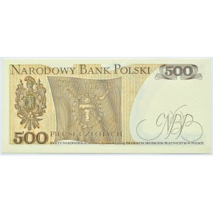 Polska, PRL, 500 złotych 1982, seria GG, Warszawa, UNC