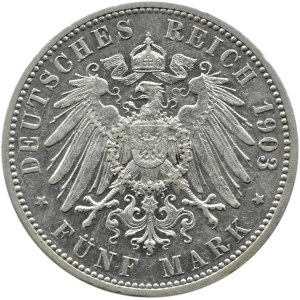 Niemcy, Badenia, Fryderyk I, 5 marek 1903, Karlsruhe