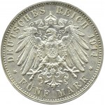 Niemcy, Saksonia, Fryderyk August, 5 marek 1913 E, Muldenhütten, PIĘKNE