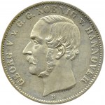Niemcy, Hannover, Georg V, talar 1855 B, Hannover, Piękny