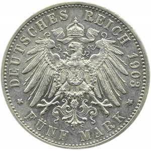 Niemcy, Wirtembergia, Wilhelm II, 5 marek 1903 F, Stuttgart