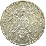 Niemcy, Prusy, Wilhelm II, 5 marek 1907 A, Berlin