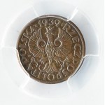 Polska, II RP, 1 grosz 1939, Warszawa, PCGS MS63BN