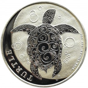 Niue, 2 dolary 2016, Żółw, UNC