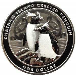 Nowa Zelandia, 1 dolar 2020, Pingwin z Wysp Chatham, Auckland, UNC